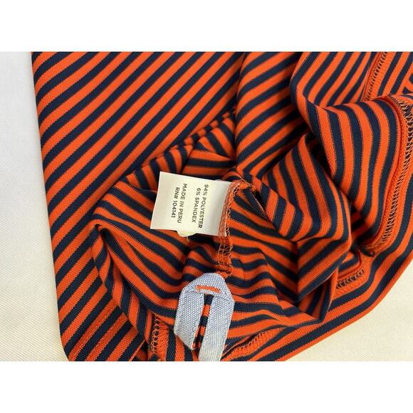 Walter Hagen Men's 11 Majors Short Sleeve Blue Orange Stripe Golf Polo Shirt XXL - Picture 8 of 9